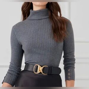 J.McLaughlin Gray Arlette Turtleneck